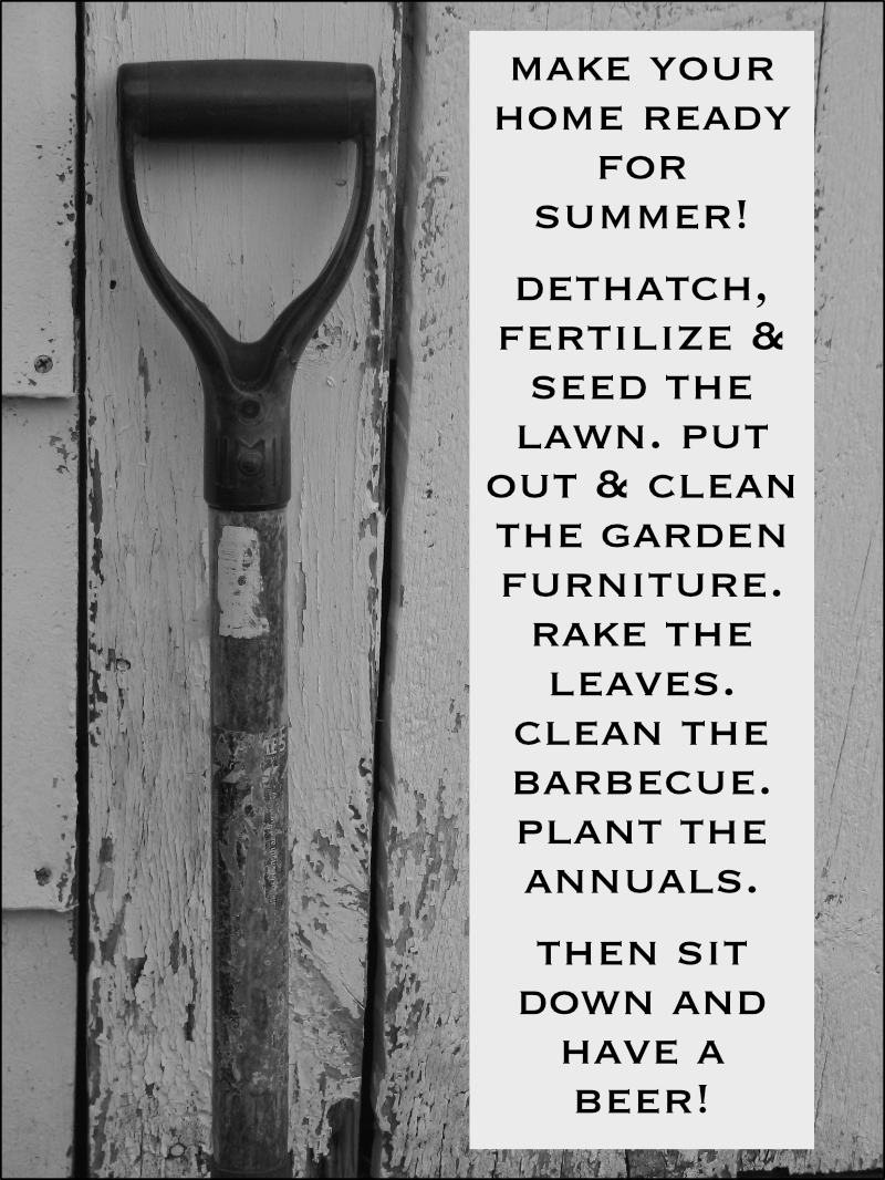 Ad of spring yard work